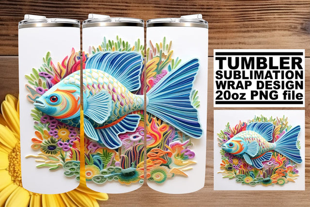 Coastal Elegance Sublimation Tumbler Wrap Sublimation afrosvg 