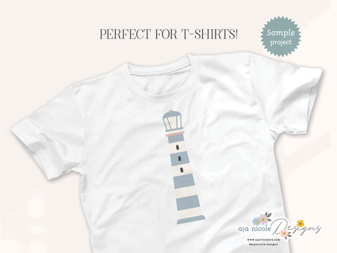 Coastal Lighthouse SVG Cut File SVG Aja Nicole Designs 
