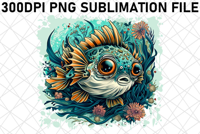 Coastal Ocean Fish Sublimation Graphics Pack for DIYers Sublimation afrosvg 