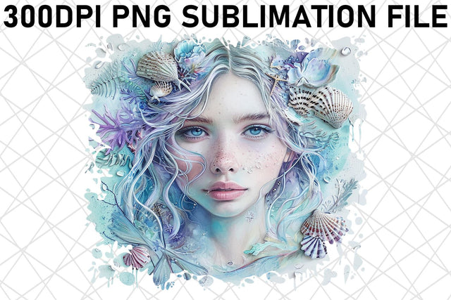 Coastal Oceanic Siren PNG Bundle Collection Sublimation afrosvg 