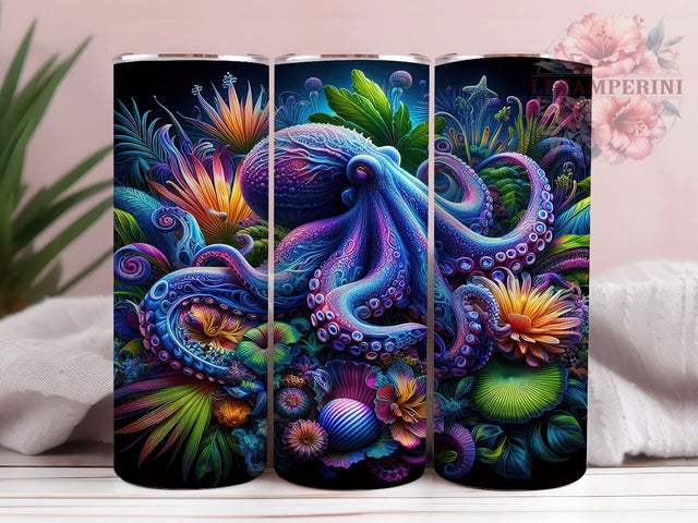 Coastal Octopus Sea Tumbler, Under The Sea Tumbler, Ocean 20oz Wrap, Sublimation Design, Marine Lover Gift, Nautical Octopus Wrap, Coastal Sea Tumbler Sublimation Li Zamperini 
