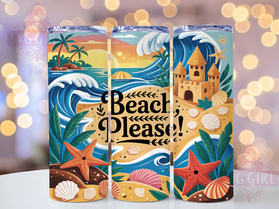 Coastal Seashell Marine Life Tumbler, Ocean Theme Gift, Beach Collector Present, Coastal Drinkware Art, Marine Life Cup, Shell Pattern Design, Sublimation Template Sublimation SvggirlplusArt 