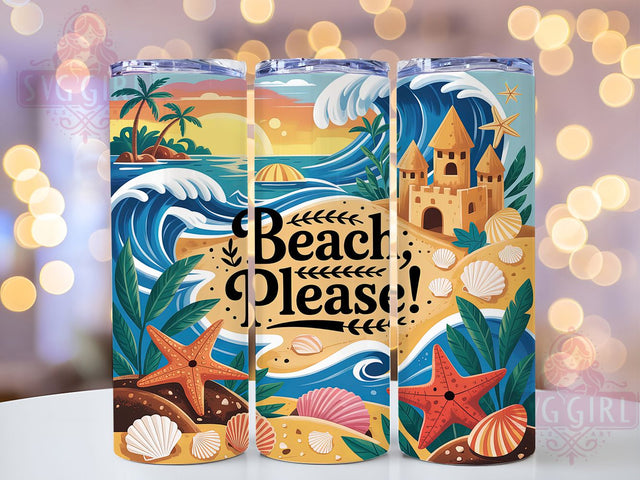 Coastal Seashell Marine Life Tumbler, Ocean Theme Gift, Beach Collector Present, Coastal Drinkware Art, Marine Life Cup, Shell Pattern Design, Sublimation Template Sublimation SvggirlplusArt 