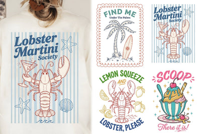Coastal Vibes Summer Hand Drawn PNG Sublimation Rupkotha 