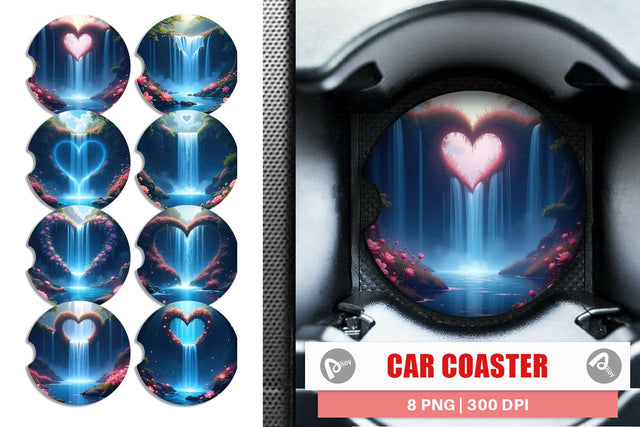 Coaster Mystic Waterfall Sublimation artnoy 