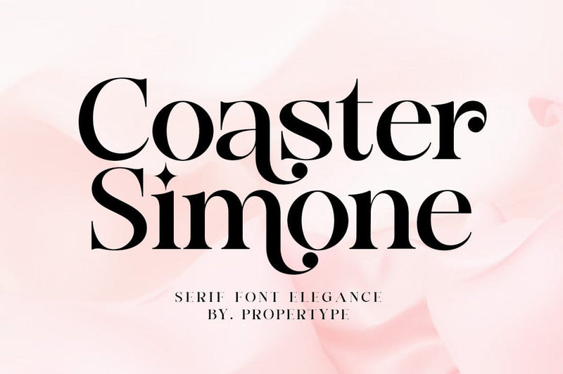 Coaster Simone Font gatype 