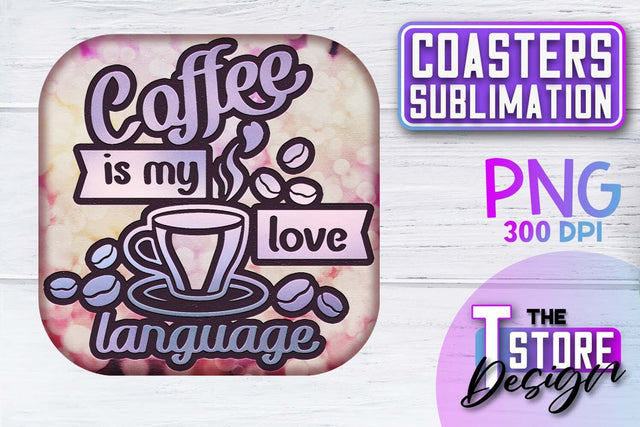 Coaster Sublimation | Drink Quotes | Funny Design | PNG File Sublimation The T Store Design 