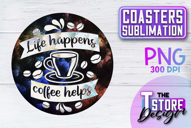 Coaster Sublimation | Drink Quotes | Funny Design | PNG File Sublimation The T Store Design 