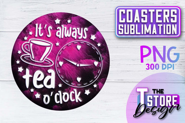 Coaster Sublimation | Drink Quotes | Funny Design | PNG File Sublimation The T Store Design 