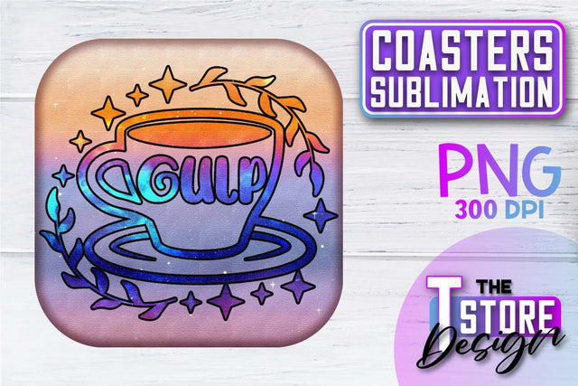 Coaster Sublimation | Drink Quotes | Funny Design | PNG File Sublimation The T Store Design 
