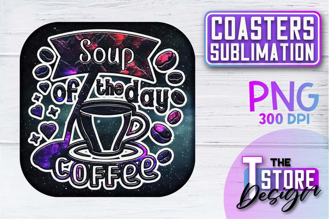 Coaster Sublimation | Drink Quotes | Funny Design | PNG File Sublimation The T Store Design 