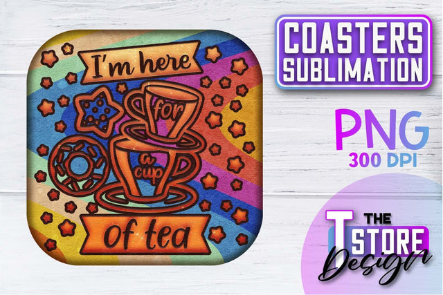 Coaster Sublimation | Drink Quotes | Funny Design | PNG File Sublimation The T Store Design 