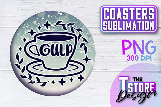 Coaster Sublimation | Drink Quotes | Funny Design | PNG File Sublimation The T Store Design 