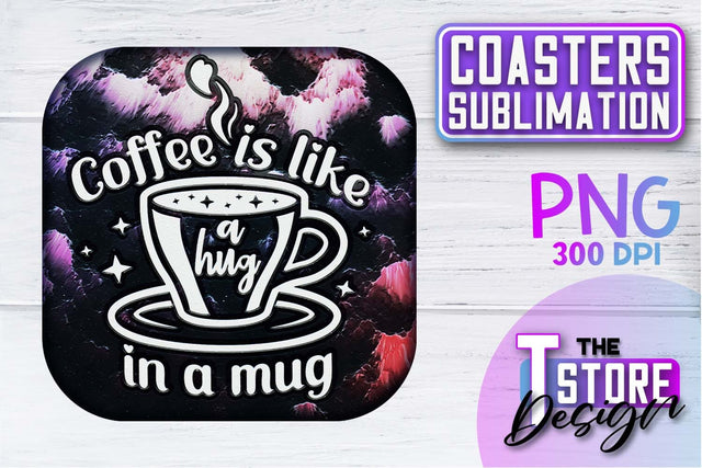 Coaster Sublimation | Drink Quotes | Funny Design | PNG File Sublimation The T Store Design 