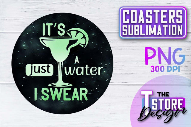 Coaster Sublimation | Drink Quotes | Funny Design | PNG File Sublimation The T Store Design 