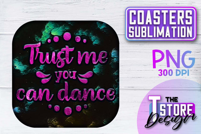 Coaster Sublimation | Drink Quotes | Funny Design | PNG File Sublimation The T Store Design 