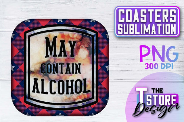 Coaster Sublimation | Drink Quotes | Funny Design | PNG File Sublimation The T Store Design 