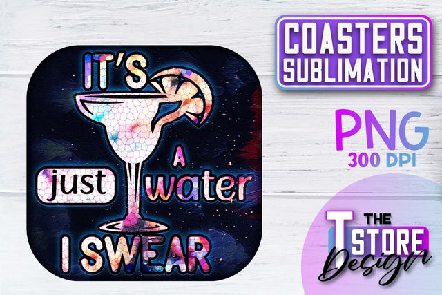 Coaster Sublimation | Drink Quotes | Funny Design | PNG File Sublimation The T Store Design 