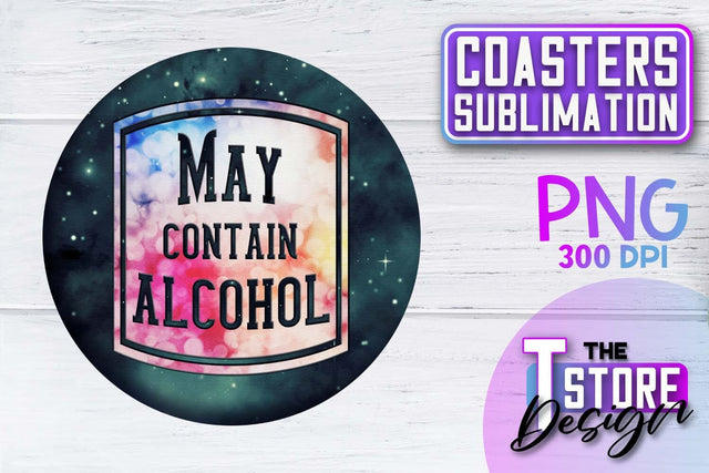 Coaster Sublimation | Drink Quotes | Funny Design | PNG File Sublimation The T Store Design 