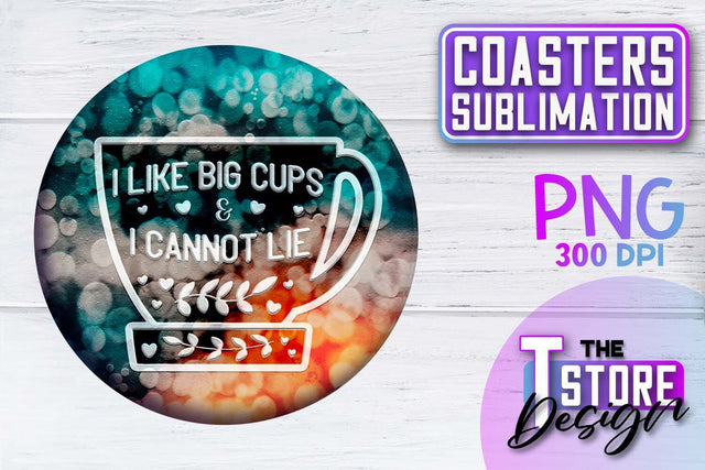 Coaster Sublimation | Drink Quotes | Funny Design | PNG File Sublimation The T Store Design 