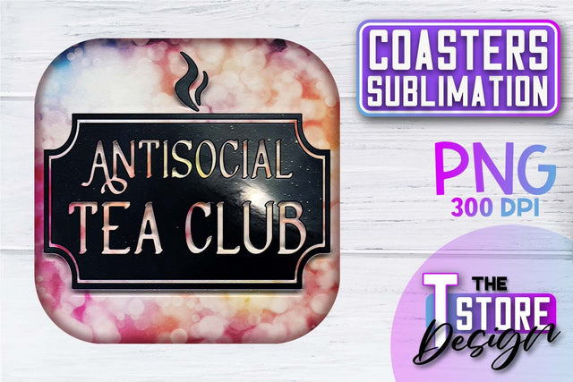 Coaster Sublimation | Drink Quotes | Funny Design | PNG File Sublimation The T Store Design 