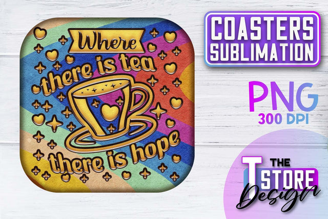 Coaster Sublimation | Drink Quotes | Funny Design | PNG File Sublimation The T Store Design 