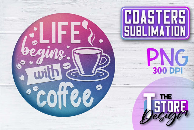 Coaster Sublimation | Drink Quotes | Funny Design | PNG File Sublimation The T Store Design 