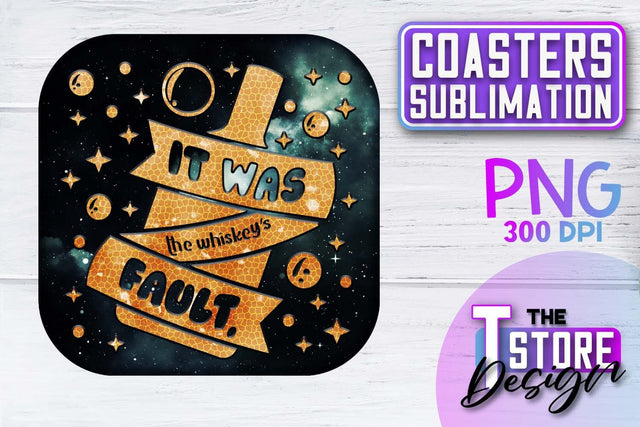 Coaster Sublimation | Drink Quotes | Funny Design | PNG File Sublimation The T Store Design 