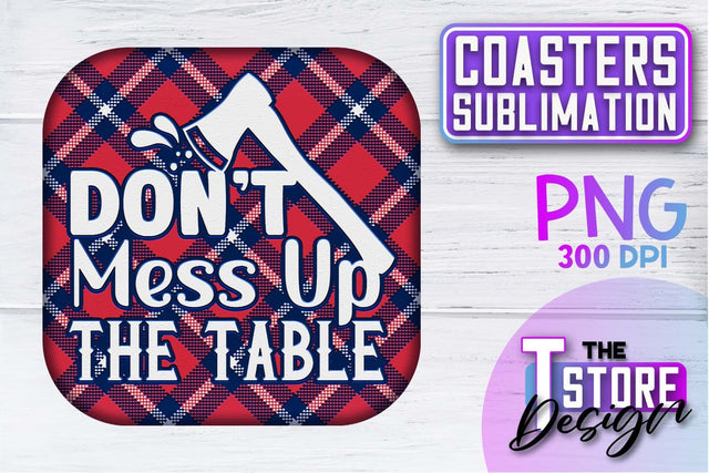 Coaster Sublimation | Drink Quotes | Funny Design | PNG File Sublimation The T Store Design 