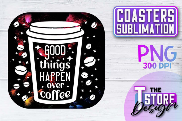 Coaster Sublimation | Drink Quotes | Funny Design | PNG File Sublimation The T Store Design 