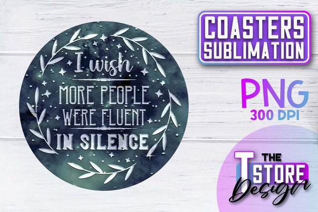 Coaster Sublimation | Drink Quotes | Funny Design | PNG File Sublimation The T Store Design 