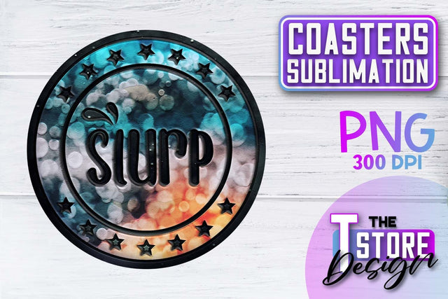 Coaster Sublimation | Drink Quotes | Funny Design | PNG File Sublimation The T Store Design 