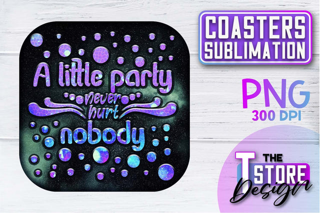 Coaster Sublimation | Drink Quotes | Funny Design | PNG File Sublimation The T Store Design 