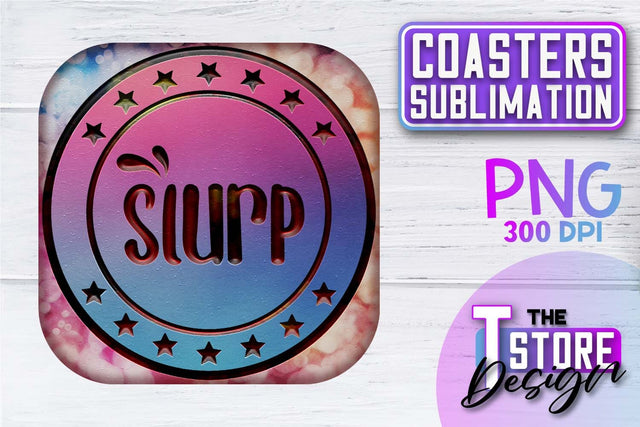Coaster Sublimation | Drink Quotes | Funny Design | PNG File Sublimation The T Store Design 
