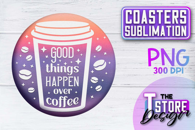 Coaster Sublimation | Drink Quotes | Funny Design | PNG File Sublimation The T Store Design 
