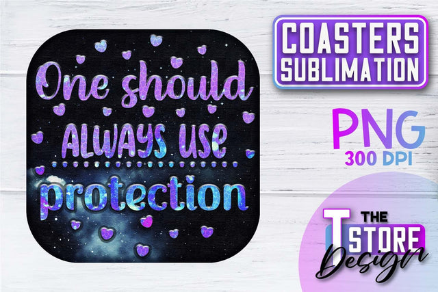 Coaster Sublimation | Drink Quotes | Funny Design | PNG File Sublimation The T Store Design 