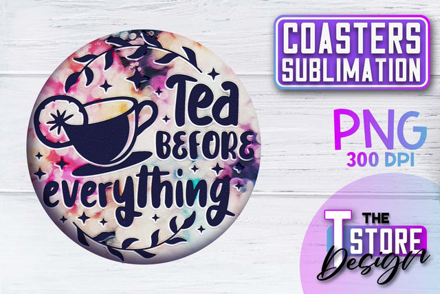 Coaster Sublimation | Drink Quotes | Funny Design | PNG File Sublimation The T Store Design 