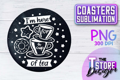 Coaster Sublimation | Drink Quotes | Funny Design | PNG File Sublimation The T Store Design 