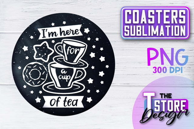 Coaster Sublimation | Drink Quotes | Funny Design | PNG File Sublimation The T Store Design 