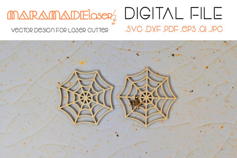 Coasters Halloween Vector File for Laser Cutter. SVG MaramadeLaser 