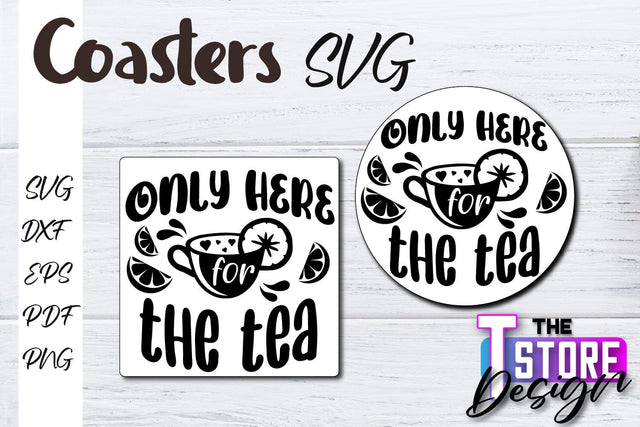 Coasters SVG Design | Kitchen Coasters Design | Coffee Quotes SVG The T Store Design 