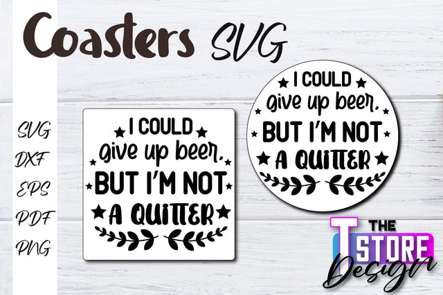 Coasters SVG Design | Kitchen Coasters Design | Coffee Quotes SVG The T Store Design 
