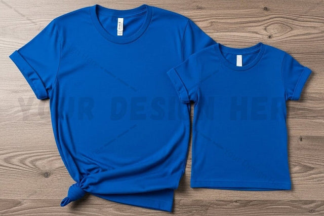 Cobalt blue t-shirt mockup design Mock Up Photo Regulrcrative 