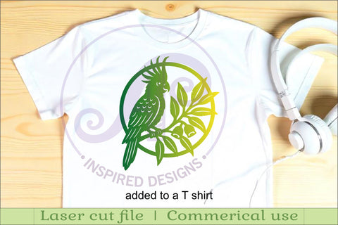 Cockatoo bird wall sign, SVG file. SVG APInspireddesigns 