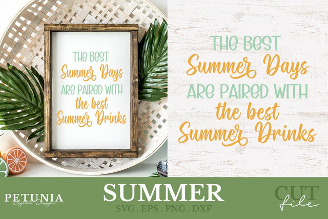 Cocktail Bar Sign SVG | Summer SVG SVG Petunia Digital Design 