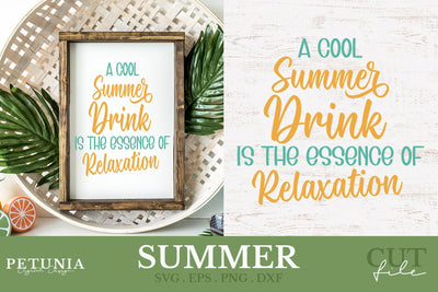 Cocktail Bar Sign SVG | Summer SVG SVG Petunia Digital Design 