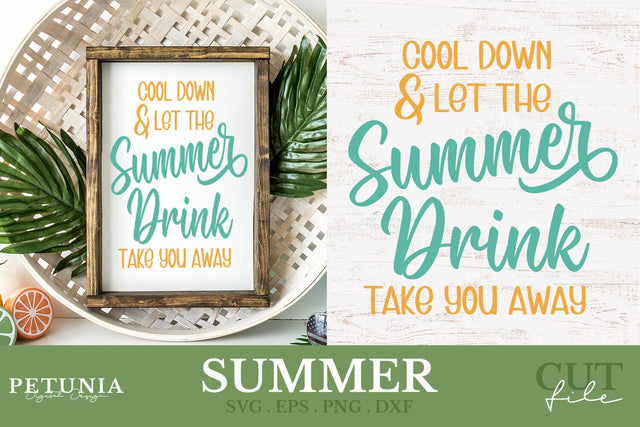 Cocktail Bar Sign SVG | Summer SVG SVG Petunia Digital Design 