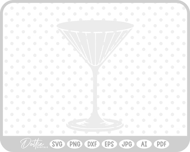 Cocktail Glass SVG DottieDigitals 