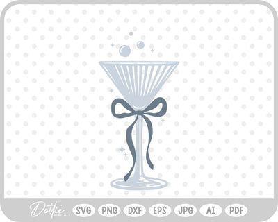 Cocktail Glass SVG DottieDigitals 
