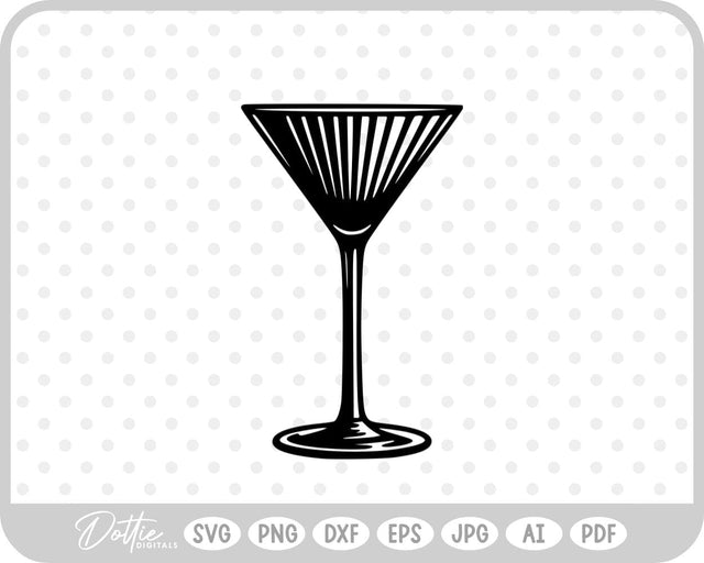 Cocktail Glass SVG DottieDigitals 